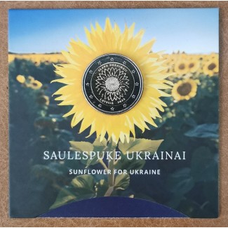 Euromince mince 2 Euro Lotyšsko 2023 - Slava Ukrainai! (BU)