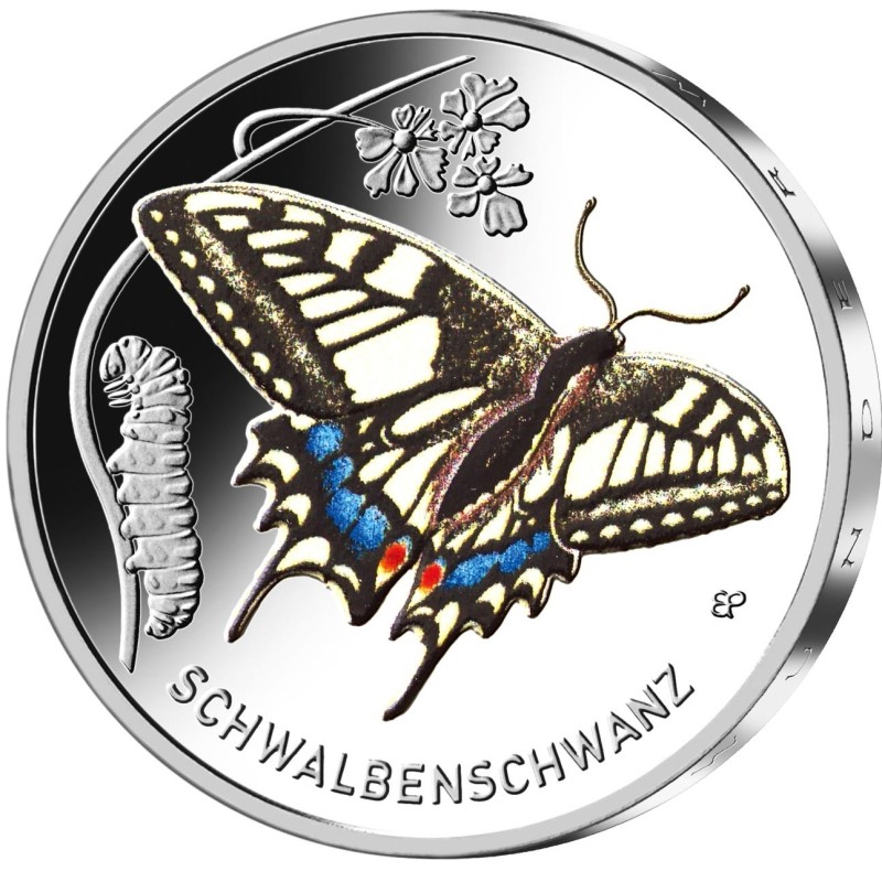 eurocoin eurocoins 5 Euro Germany 2023 Old World Swallowtail (UNC)