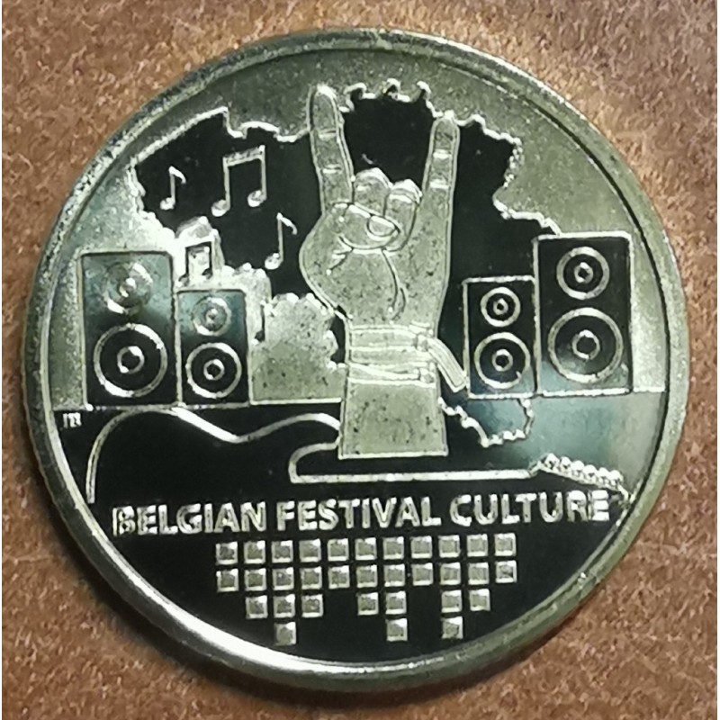 Euromince mince 2,5 Euro Belgicko 2023 - Festival kultúry (UNC)