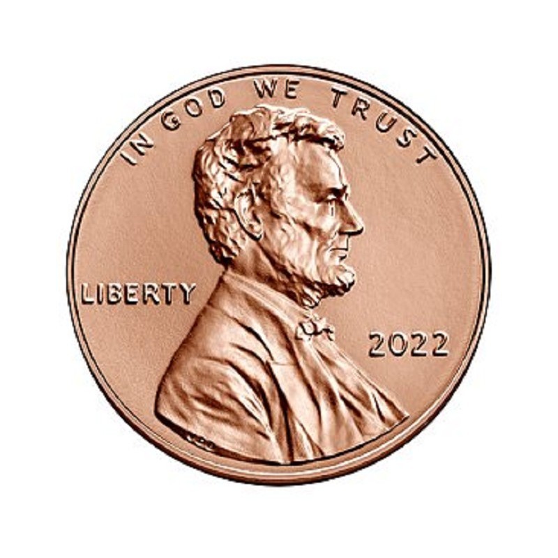 euroerme érme 1 cent USA 2022 \\"P\\" Lincoln Shield (UNC)