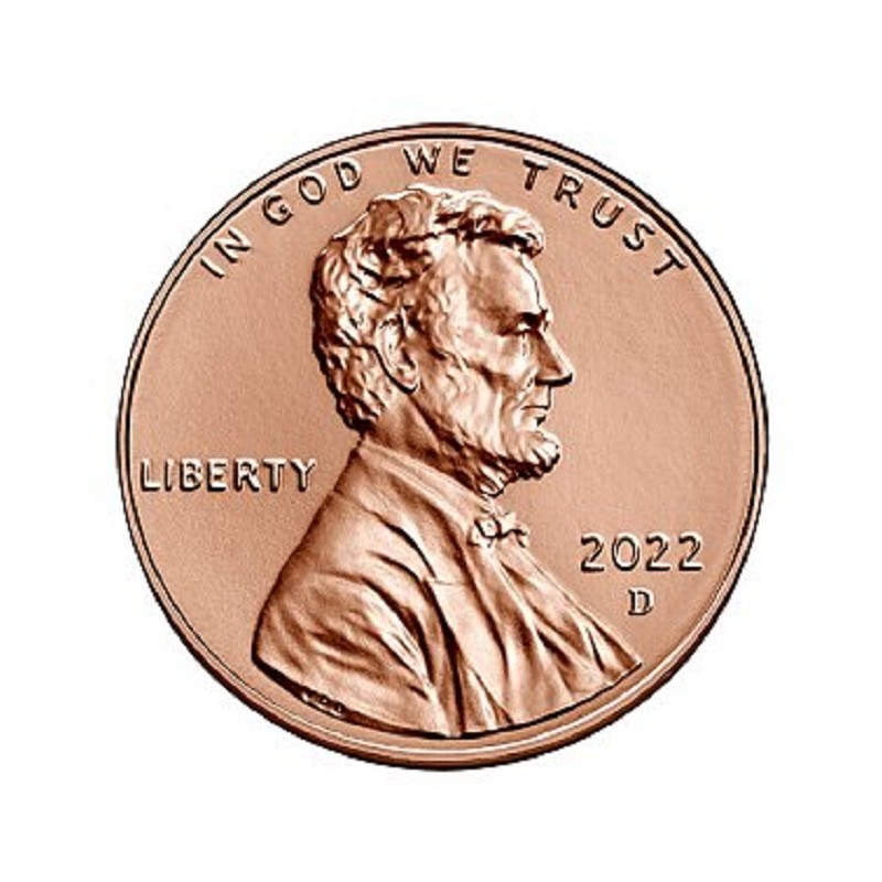 euroerme érme 1 cent USA 2022 \\"D\\" Lincoln Shield (UNC)