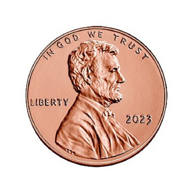 eurocoin eurocoins 1 cent USA 2023 \\"P\\" Lincoln Shield (UNC)