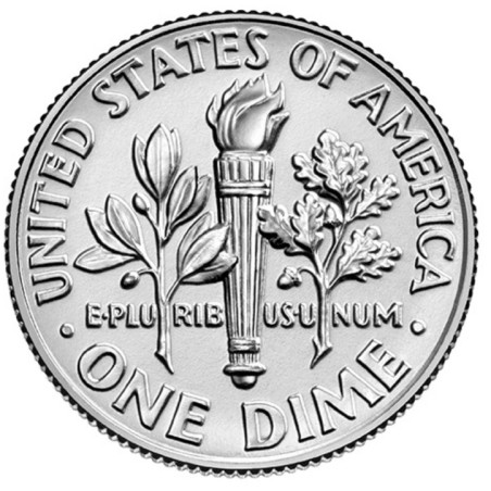 eurocoin eurocoins 10 cent USA 2022 \\"P\\" Roosevelt Dimes (UNC)