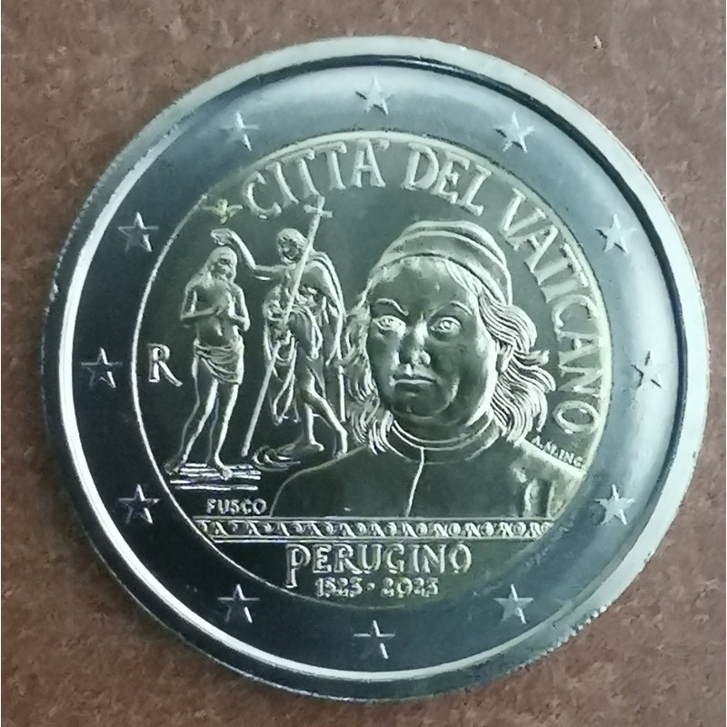 euroerme érme 2 Euro Vatikán 2023 - Perugino (UNC)