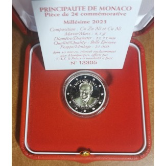 eurocoin eurocoins 2 Euro Monaco 2023 - Prince Rainier III. (Proof)