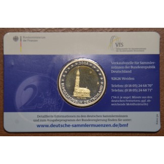 Euromince mince 2 Euro Nemecko \\"J\\" 2008 - Hamburg: kostol sv. M...