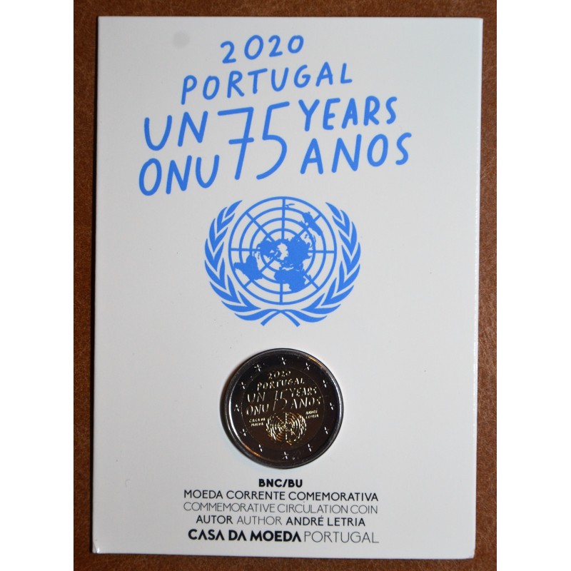 eurocoin eurocoins 2 Euro Portugal 2020 - 75 years United Nations (BU)