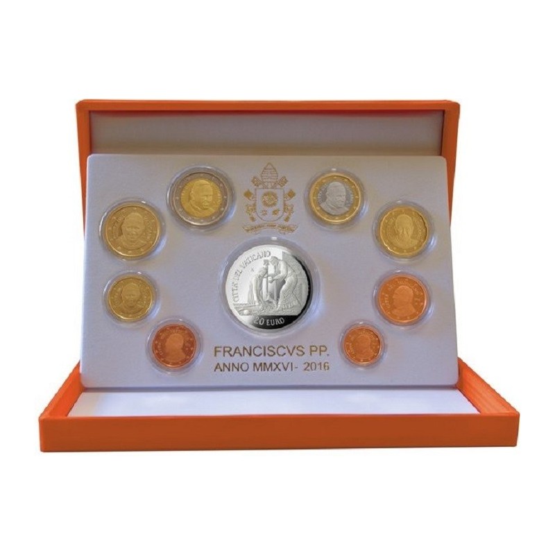 eurocoin eurocoins Vatican 2016 set of 9 eurocoins (Proof)