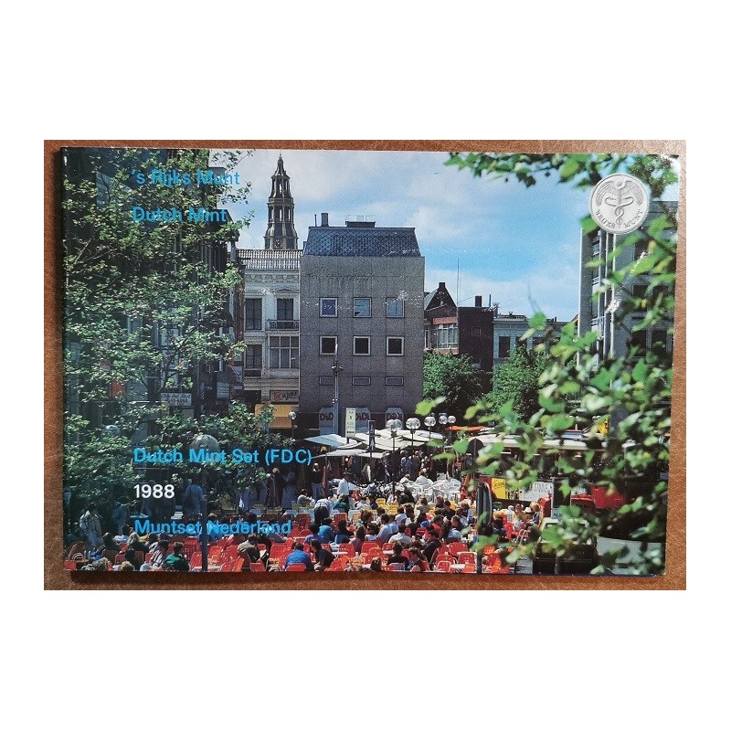 eurocoin eurocoins Netherlands 5 coins 1988 with token (BU)