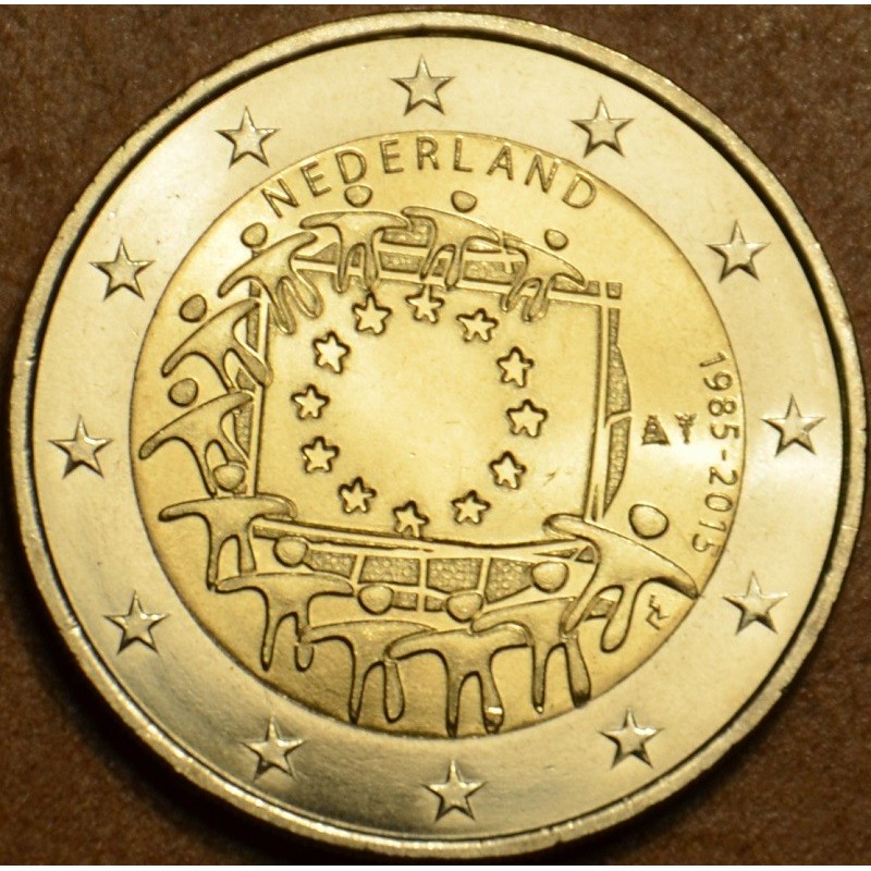 Euromince mince 2 Euro Holandsko 2015 - 30 rokov Europskej vlajky (...