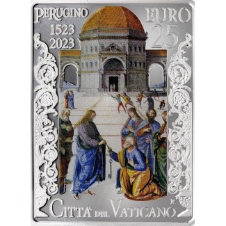 Euromince mince 25 Euro Vatikán 2023 - Perugino (Proof)