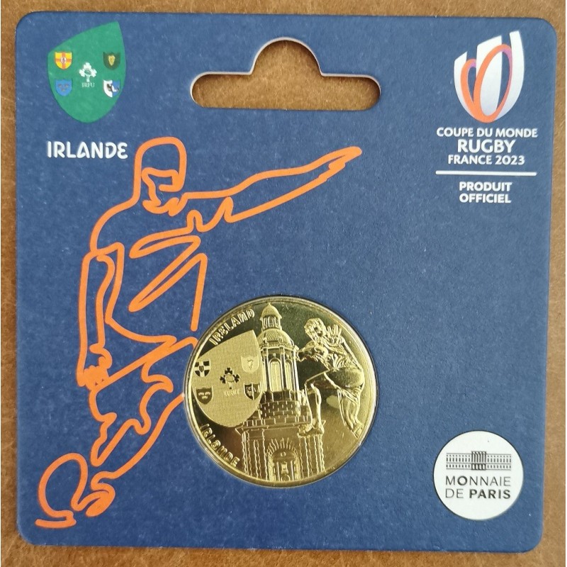 Euromince mince 1/4 Euro Francúzsko 2023 - Rugby Írsko (UNC)