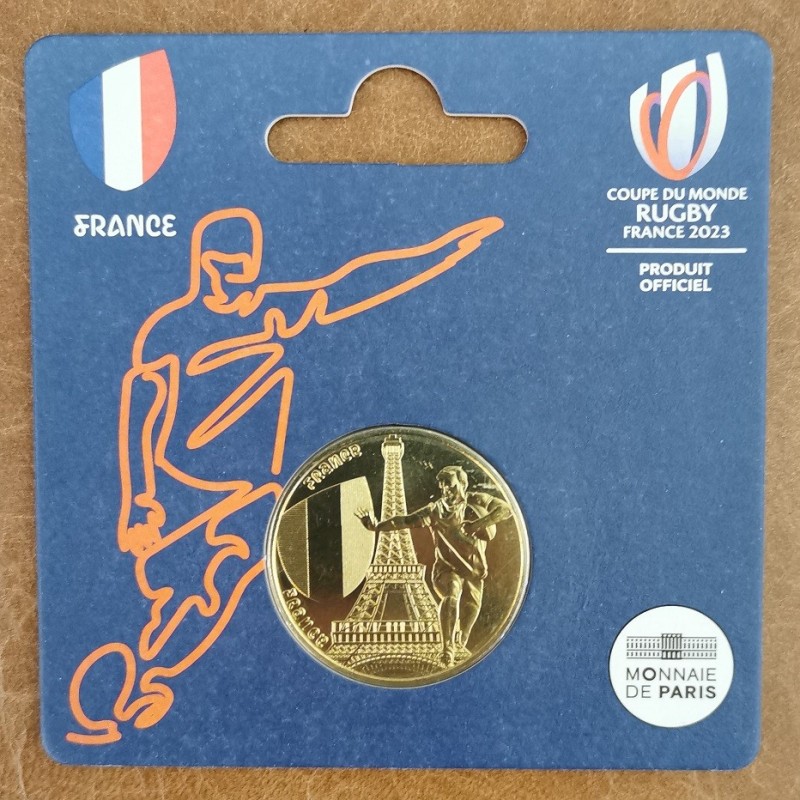 euroerme érme 1/4 Euro Franciaország 2023 - Rugby Franciaország (UNC)