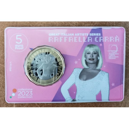 euroerme érme 5 Euro Olaszország 2023 - Raffaella Carra (Proof)