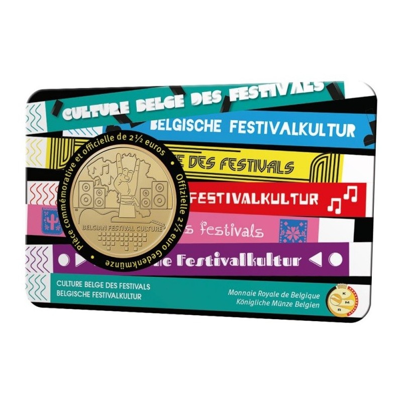 Euromince mince 2,5 Euro Belgicko 2023 - Festival kultúry (BU s fra...