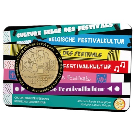 Euromince mince 2,5 Euro Belgicko 2023 - Festival kultúry (BU s fra...