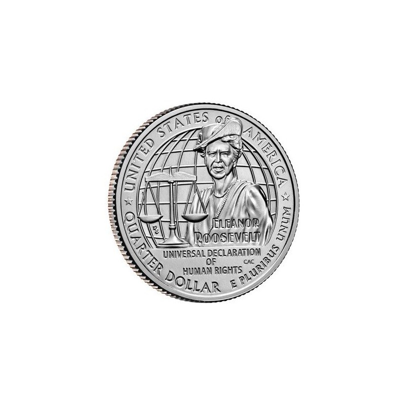 Euromince mince 25 cent USA 2023 Eleanor Roosevelt \\"D\\" (UNC)