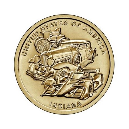 Euromince mince 1 dollar USA 2023 Indiana \\"P\\" (UNC)