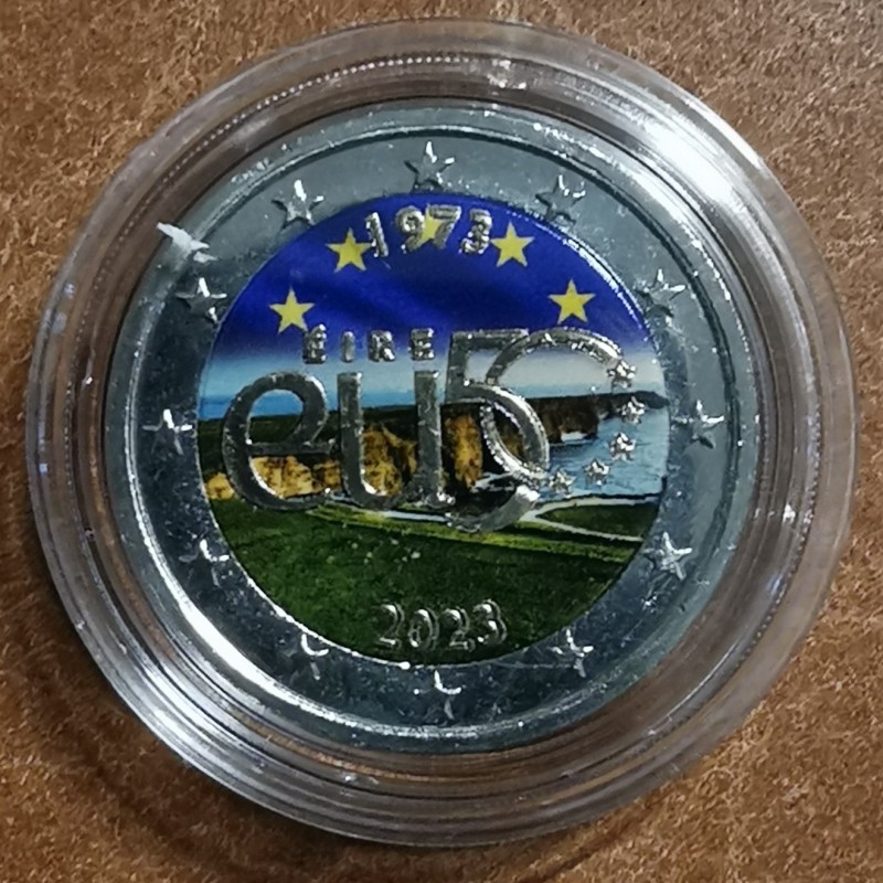 euroerme érme 2 Euro Írország 2023 - Az EU tagság 50 éve (színezett...