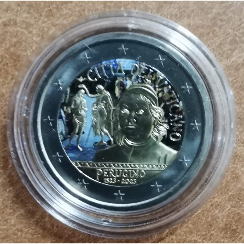 Euromince mince 2 Euro Vatikán 2023 - Perugino (farebná UNC)