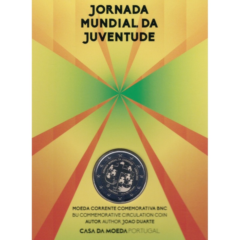 euroerme érme 2 Euro Portugália 2023 - Ifjúsági Világnapok (BU)