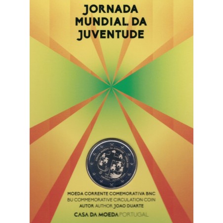 Euromince mince 2 Euro Portugalsko 2023 - Svetové dni mládeže (BU)