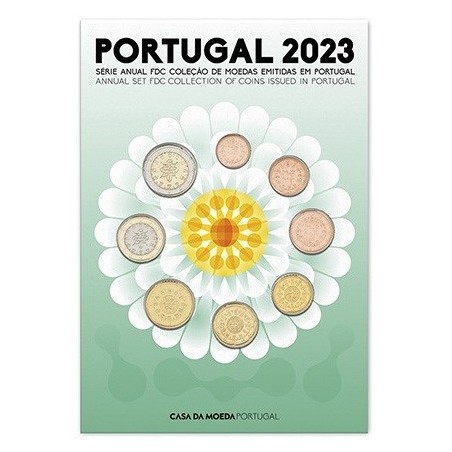 euroerme érme Portugália 2023 - 8 részes forgalmi sor (UNC)