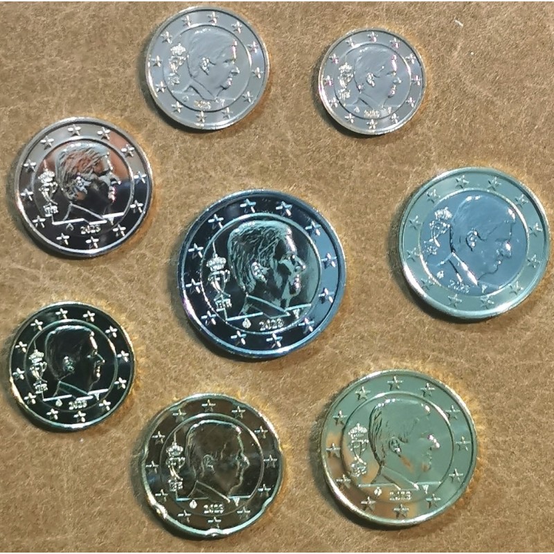 Euromince mince Belgicko 2023 sada 8 mincí (UNC)