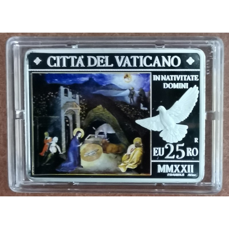 eurocoin eurocoins 25 Euro Vatican 2022 - Christmas (Proof)