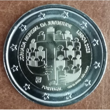 Euromince mince 2 Euro Portugalsko 2023 - Svetové dni mládeže (UNC)