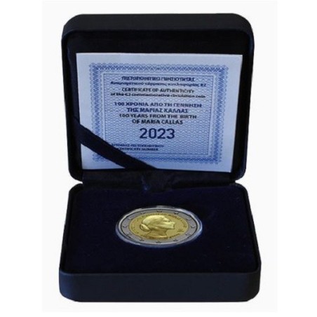 euroerme érme 2 Euro Görögország 2023 - Maria Callas (Proof)