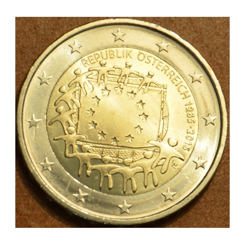 euroerme érme 2 Euro Ausztria 2015 - Az európai lobogó 30 éve (UNC)