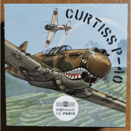 euroerme érme 10 Euro Franciaország 2023 - Curtiss P-40 (Proof)