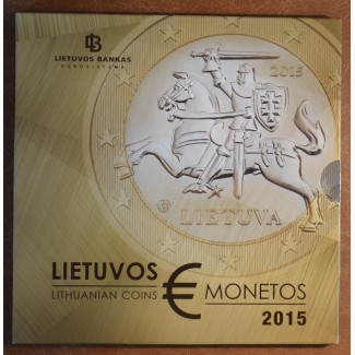 Official set of 8 coins of Lithuania 2015  (BU)