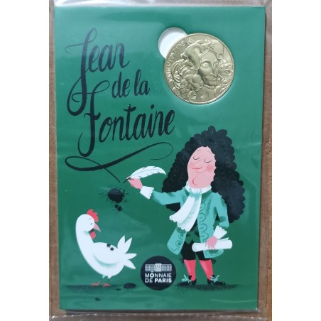 Euromince mince Žetón Francúzsko 2021 - Jean de la Fontaine (UNC)