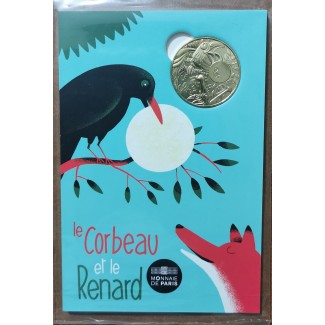 Euromince mince Žetón Francúzsko 2021 - Líška a vrana (UNC)