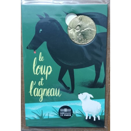 eurocoin eurocoins Token France 2021 - The wolf and the lamb (UNC)