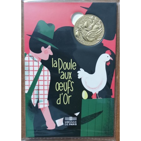 eurocoin eurocoins Token France 2021 - Hen that lays golden eggs (UNC)