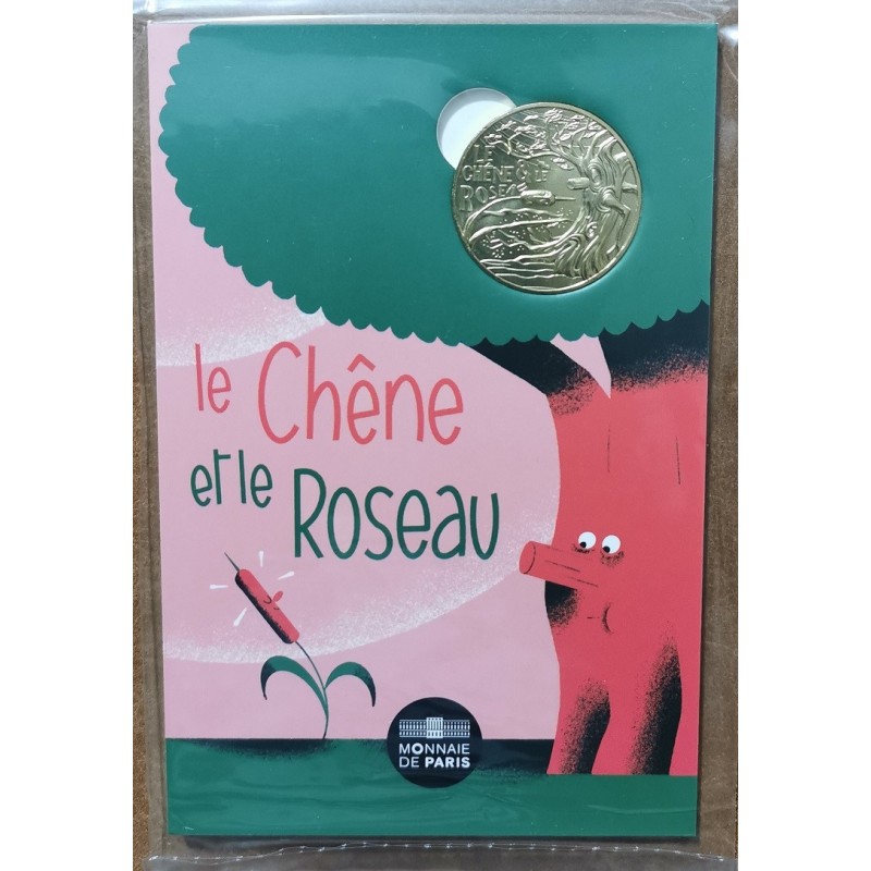 Euromince mince Žetón Francúzsko 2021 - Dub a trstina (UNC)