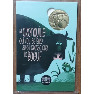 Euromince mince Žetón Francúzsko 2021 - Žaba, ktorá chcela byť veľk...