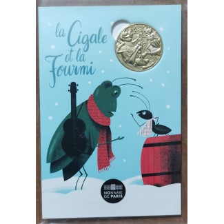 euroerme érme Zseton - Franciaország 2021 - A szöcske és a hangya (...