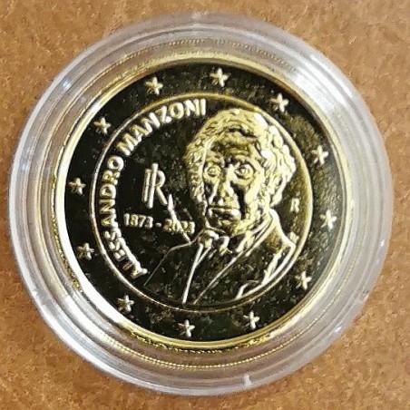 eurocoin eurocoins 2 Euro Italy 2023 - Alessandro Manzoni (gold pla...