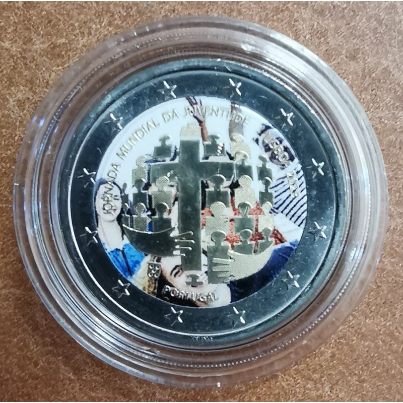 eurocoin eurocoins 2 Euro Portugal 2023 - World youth day II. (colo...
