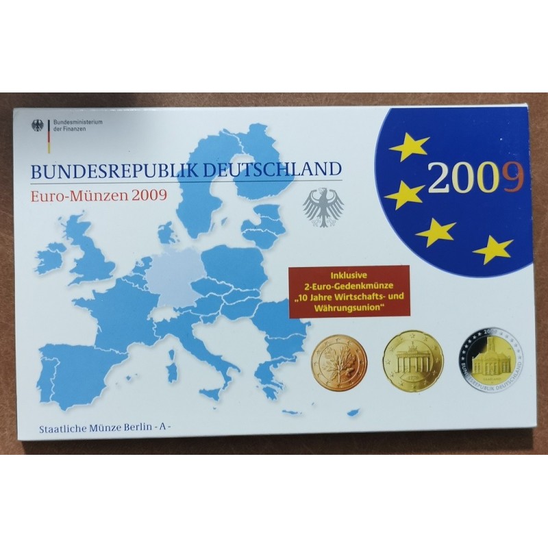 eurocoin eurocoins Germany 2009 \\"A\\" set of 9 eurocoins (Proof)