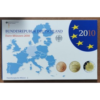 euroerme érme Németország 2010 \\"J\\" 9 részes forgalmi sor (Proof)