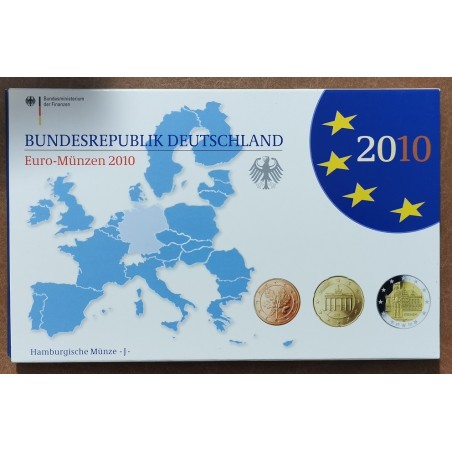 eurocoin eurocoins Germany 2010 \\"J\\" set of 9 coins (Proof)