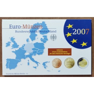 eurocoin eurocoins Germany 2007 \\"A\\" set of 9 eurocoins (Proof)