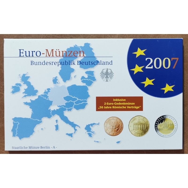 euroerme érme Németország 2007 \\"A\\" - 9 részes forgalmi sor (Proof)