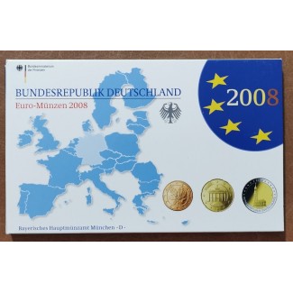 euroerme érme Németország 2008 \\"D\\" - 9 részes forgalmi sor (Proof)