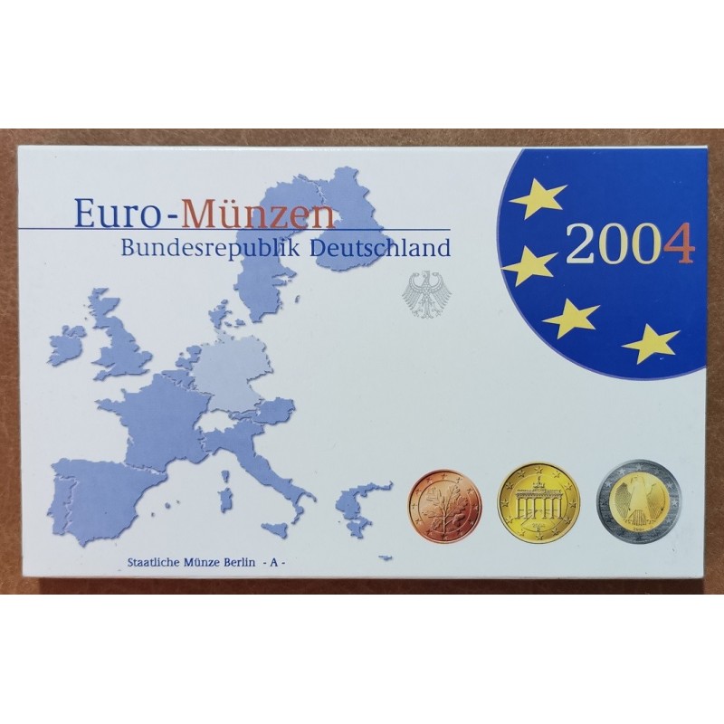 eurocoin eurocoins Germany 2004 \\"A\\" set of 8 eurocoins (Proof)
